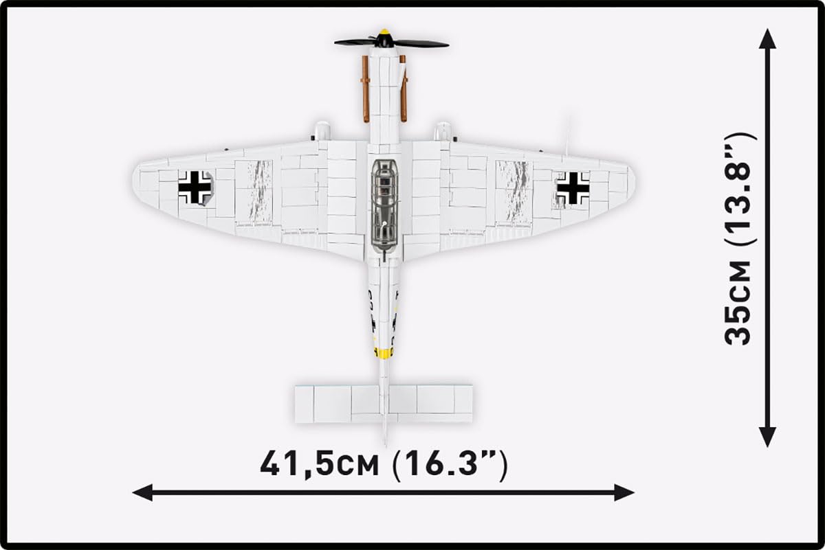 Junkers JU 87 D-3 STUKA, 350mm x 415mm x 115mm, Weiß