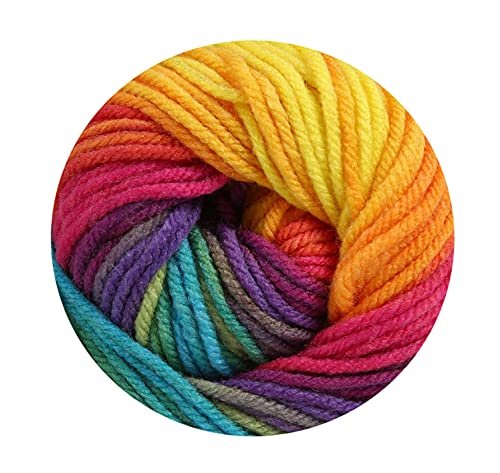 Regenbogen Wolle Wollbiene 5 x 100g Batik 500 Gramm mehrfarbig