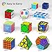 Vdealen 11 Pack Speed Cube Set Puzzle Cube Bundle Fidget Ball 2x2 3x3 4x4 Pyramid Dodecahedron Skewb Snake Infinity Magic Cube, Smooth Cube Pack Toys Gift for Kids & Adults