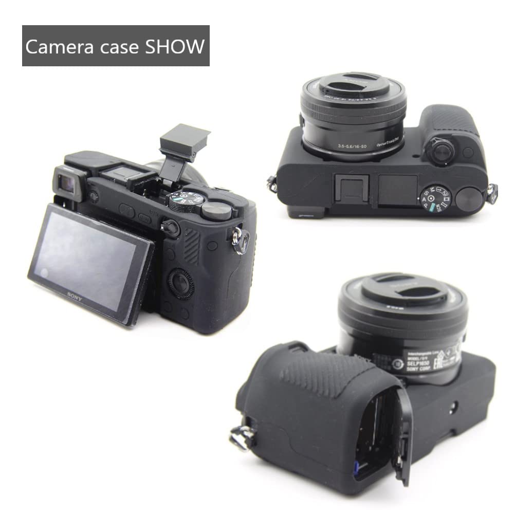 Custodia morbida in silicone per fotocamera Sony Alpha A6100 fotocamera