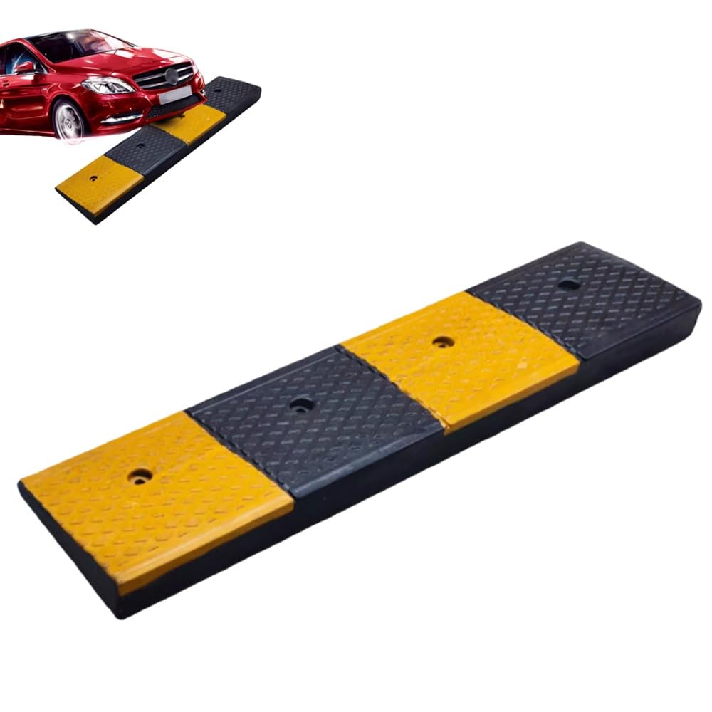 Rampes De Bordure pour Fauteuil Roulant, Rampe De Trottoir Portable 3/4/5cm Hauteur, Rampe en Caoutchouc De Chargement pour Bordure(100x15x3cm/39x6x1.2in)
