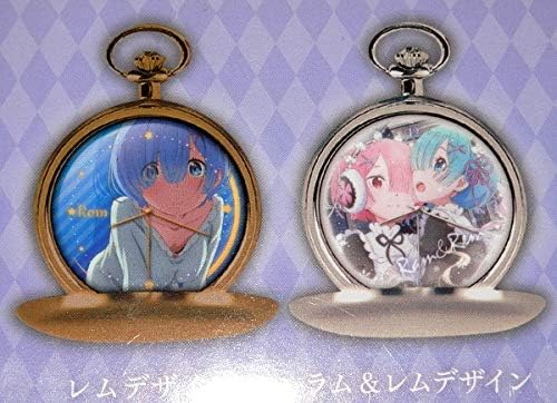 Amazon 全2種セット Re ゼロから始める異世界生活 リゼロ 懐中時計 レム デザイン レム ラム デザイン懐中時計 懐中時計 腕時計 通販
