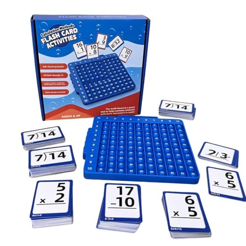 Tarjetas didácticas de matemáticas y juego portátil de la tabla de multiplicar para niños