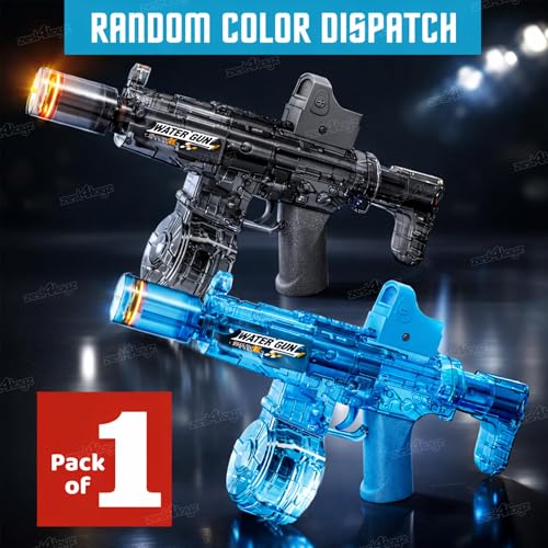 Image of Zest 4 Toyz Electric Water Gun Toy for Kids | USB Rechargeable Water Gun | Electric High-Pressure Automatic | Long-Range Shooting | Summer Beach Toy for Boys & Girls - Multi