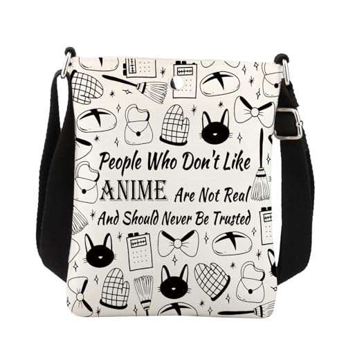Anime Crossbody Bag People Who Don't Like Anime Are Not Real And Should Never Be Trusted Bakery Gift For Baking Crossbody Bag