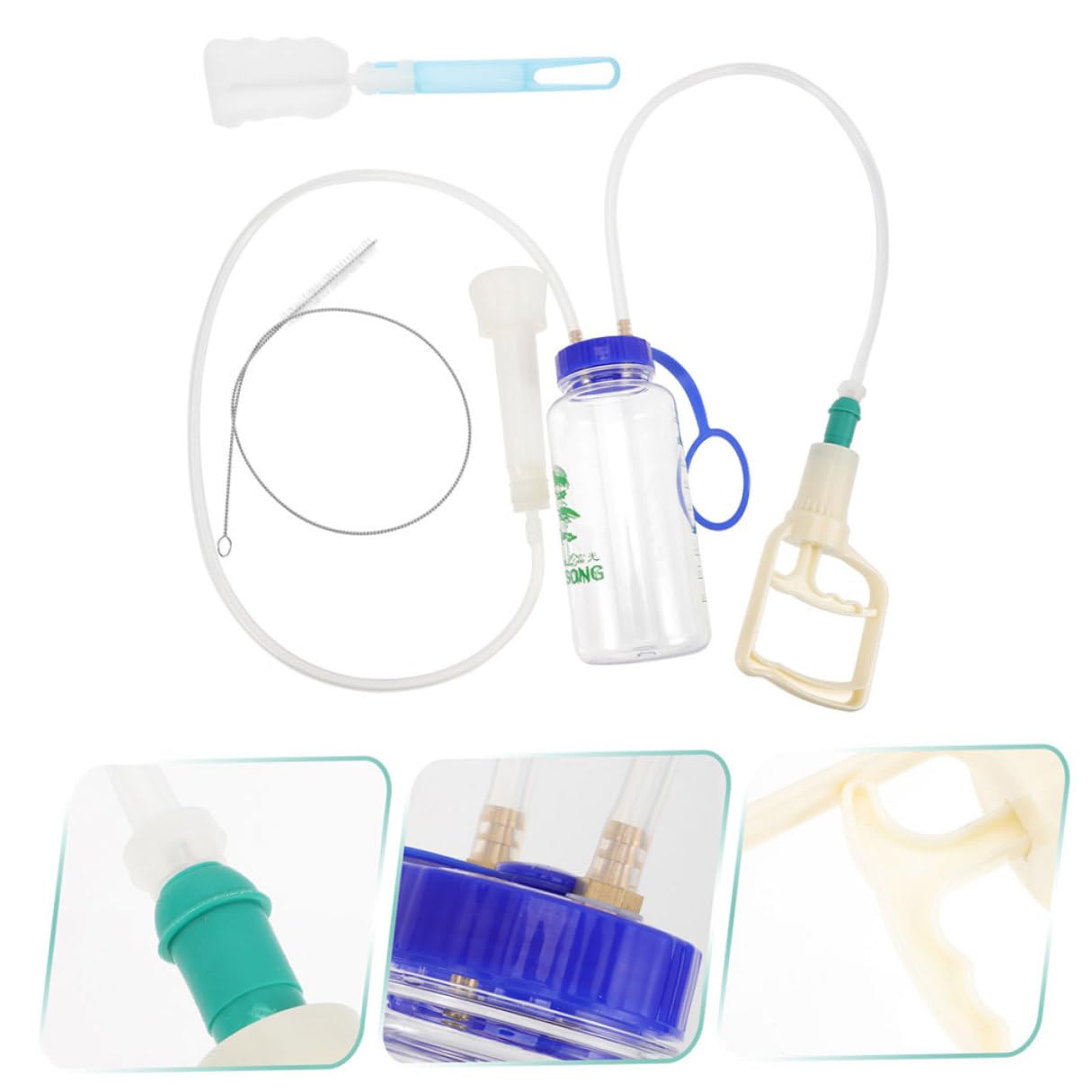 Mungitrice manuale per pecore Pompa a mano Mungitrice portatile per uso agricolo con tazza singola e pompa a vuoto - Forniture per mungitura di mucche e capre in plastica, accessorio per la
