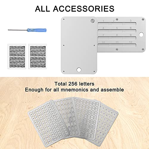 Crypto Wallet,Steel Bitcoin Wallet,Cryptocurrency Seed Backup Cold Storage,Cold Wallet For Crypto Seed Storage,Hardware Wallet ,Compatible With Keepkey,Ledger, Trezor,Coldcard, Supports Up To 24 Words #TOP2