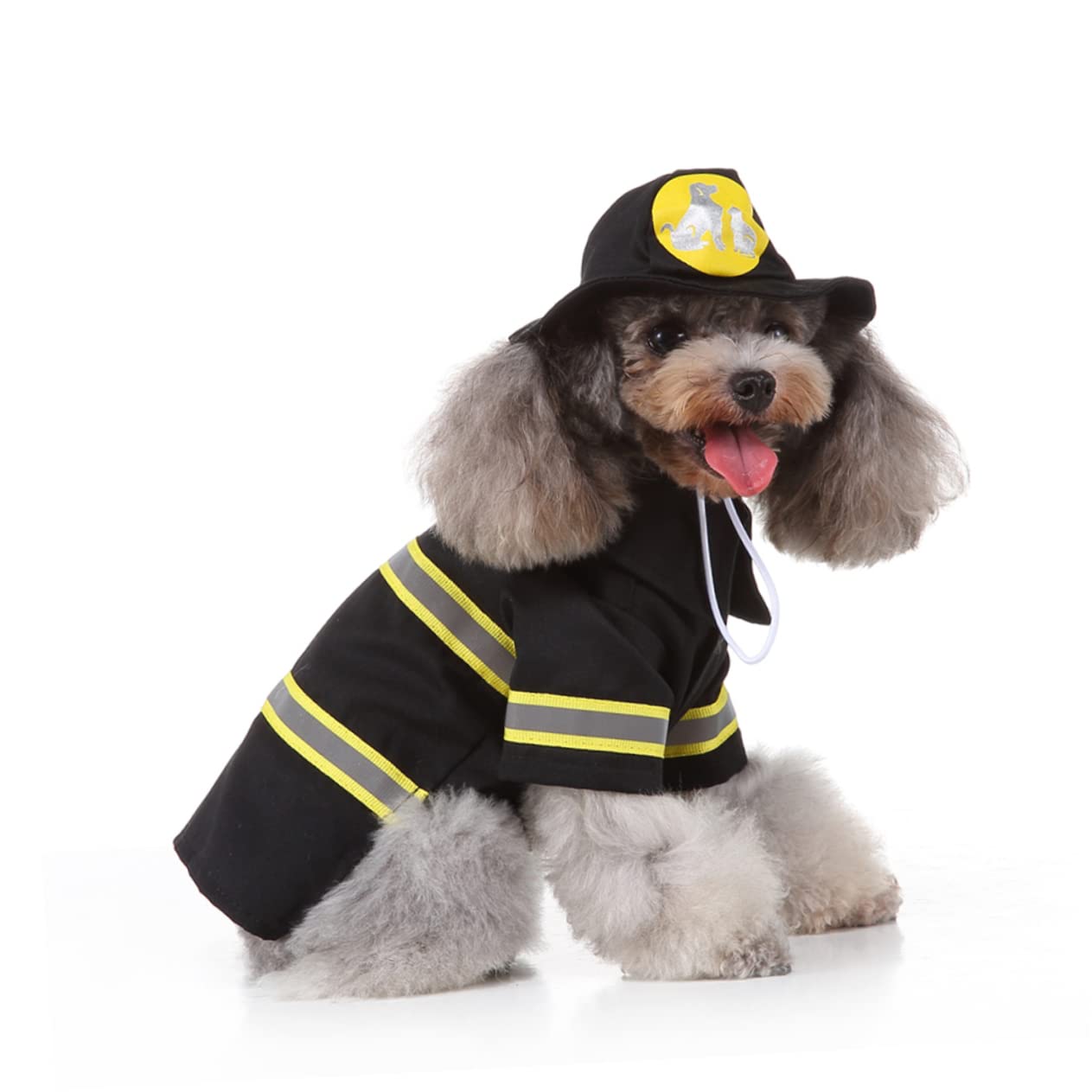 BESPORTBLE 3 Set Di Abbigliamento Per Animali Domestici Uniforme Da Pompiere Costume Da Festa Comodo Per Gatti Cani Cuccioli