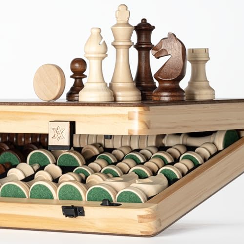 Magnetic Wooden Chess Set A&A de Madera y Magnetismo miniatura 2