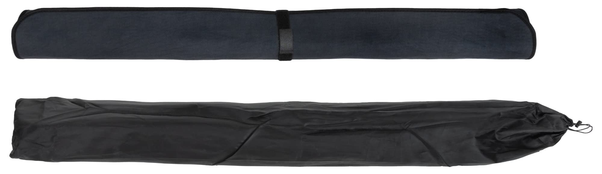 Stagecaptain DTE-1213 BK Drum Teppich Schwarz - Kompakter Schlagzeugteppich - 120 x 130 cm - Dicht gewebte Oberfläche - rutschfeste Unterseite - Mit Klettband - Transporttasche - Schwarz