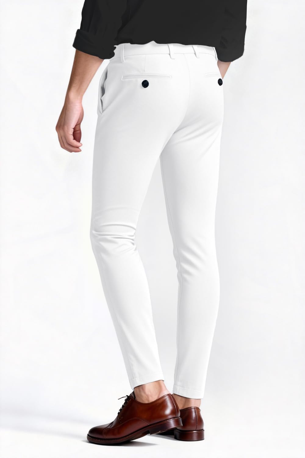 GINGTTO Pantalones Chinos Hombre Skinny Elásticos Pantalón Slim Stretch para Hombres