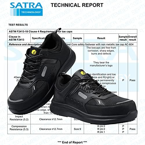FitVille Men's Extra Wide Safety Work Shoes Protective Composite Toe Shoes Slip Resistant for Food Service All-Day Standing - Low Top SteelCore (14 Wide, Black) - 1