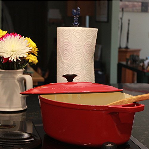 Chasseur 3.25-Quart Red French Enameled Cast Iron Round Dutch Oven #TOP5