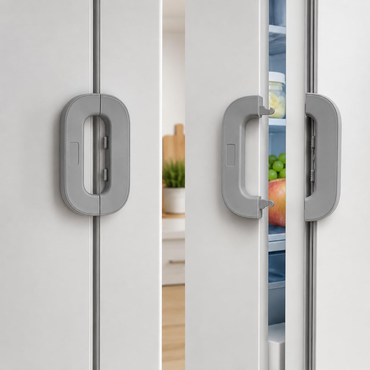 Oblivion Lock for Fridge – Baby Safety Refrigerator Lock with 3M Adhesive – No Drill Child Proof Cabinet, Freezer Lock and Kids Safety – Easy Install Latch Catch for Home Kitchen Safety (Pack of 1)-image-37