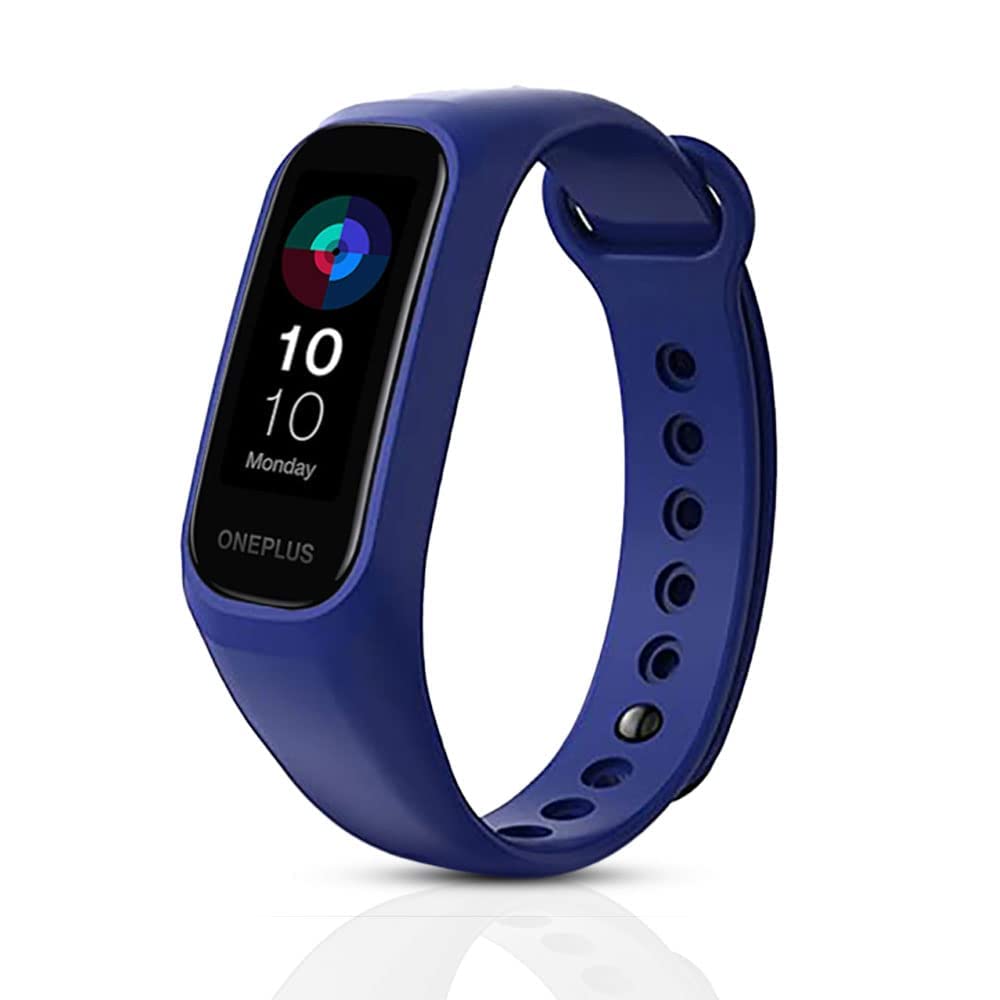 Estrenar Band Strap Compatible with Oneplus and Oppo Smart Band Strap Original Soft Silicone Adjustable Replacement Wristband Belt - Watch Not Included - Pack of 1