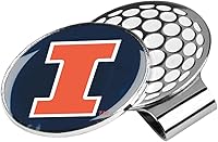 Vista 64 de LinksWalker Collegiate Team Golf Ball Marker with Magnetic Hat Clip Holder plateado