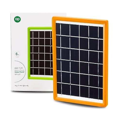 Painel Solar 6W USB 5 em 1 Portátil Para Atividades Externas Recarregável - Carregador Solar Para Ce