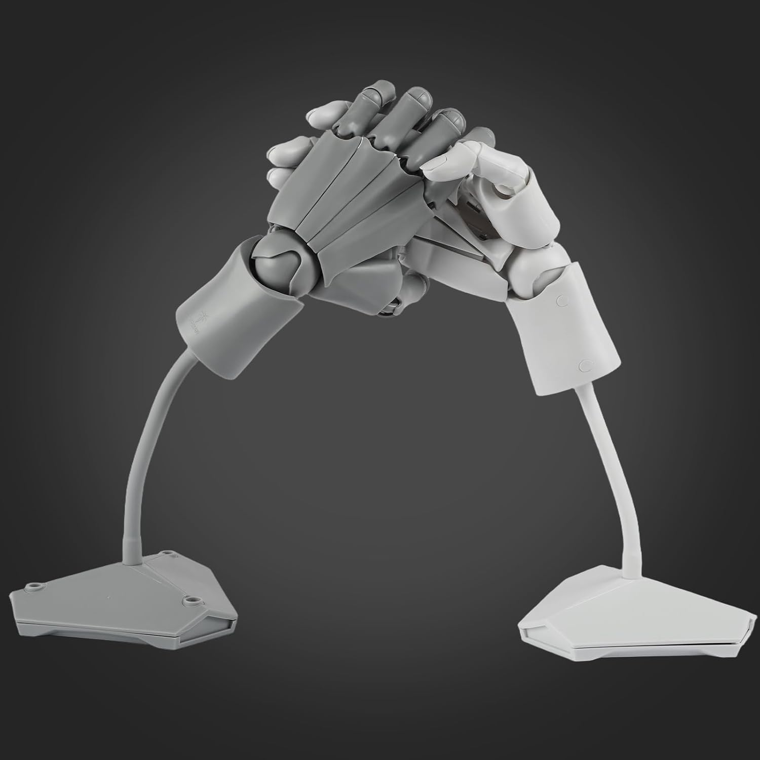 Left Hand Model Adjustable Artists Manikin Hand Figure Poseable Art Mannequin for Drawing Decoration Ornaments Imitation of Human Hands for Artists, Painting, Displaying, Desk Decor (Grey)