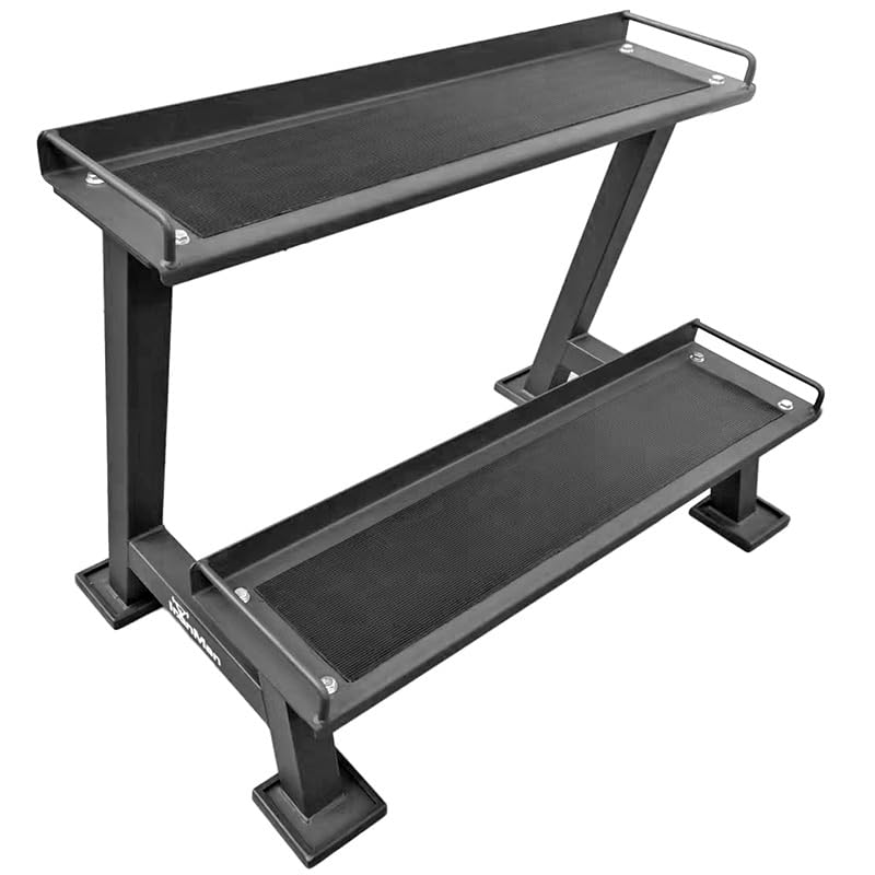 BodyTrain Cast Iron Neoprene Coated Kettlebells, 4-40kg Weight Options, Home Fitness Training and Commercial Gym (Two Tier Commercial Kettlebell Stand)