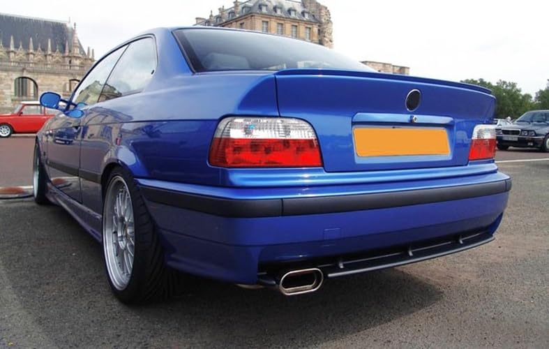 Spoiler Diffusore Paraurti Posteriore Nero Opaco Per BMW Serie 3 E36 1990-2000