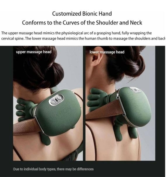 Image of Small Neck and Shoulder Relaxer, Cervical Traction Device for TMJ Pain Relief and Cervical Spine Alignment, Chiropractic Pillow Neck StretcherX Ergonomic Traction (Green Dr,Trust)