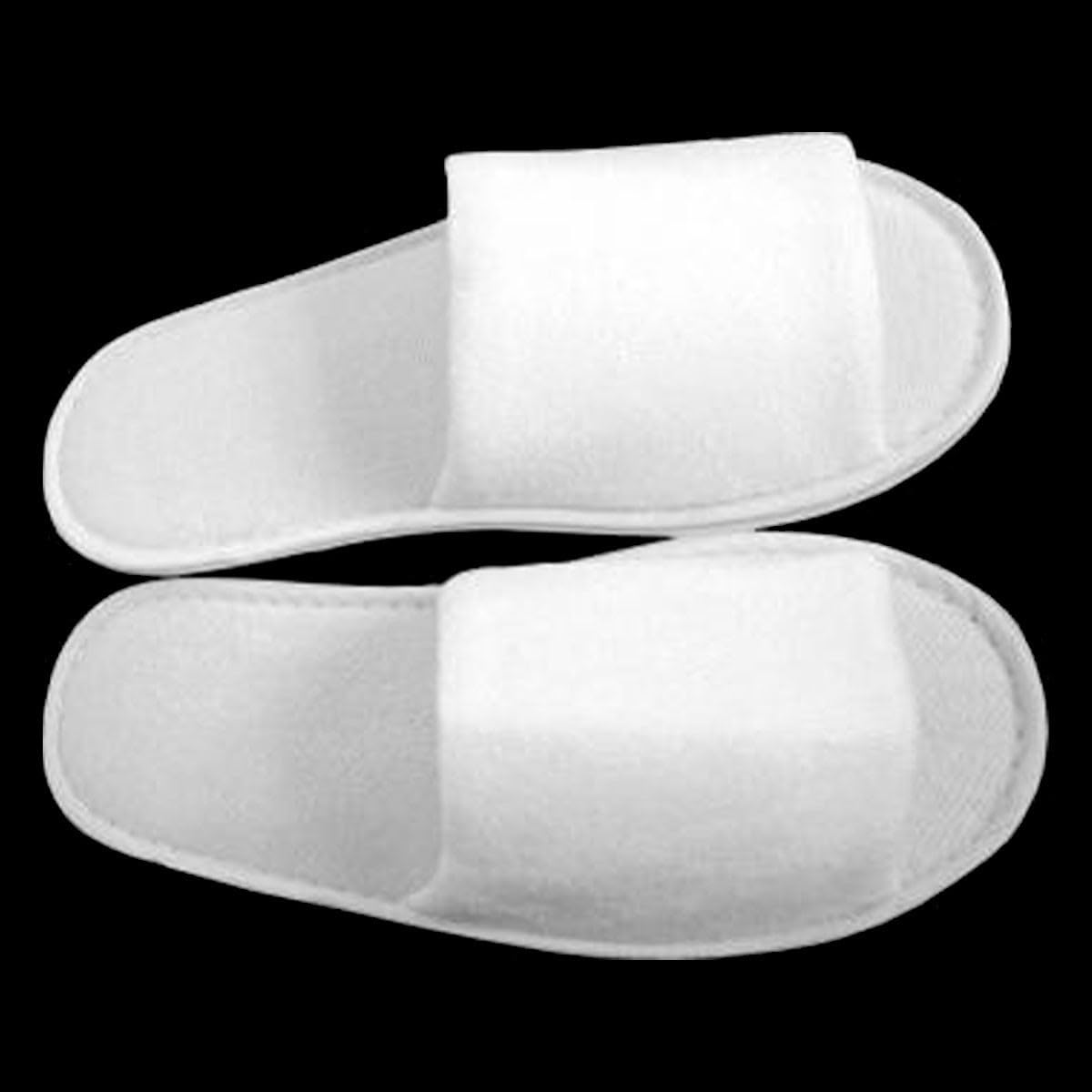 Lot de 100 Paires de Chaussons éponge jetables Blancs pour Thalasso, hôtel, Spa, Piscine ...