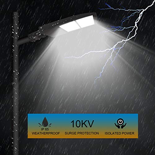 Dephen 300W Led Parking Lot Light Dlc Ul-Listed, 5700K Led Shoebox Pole Lights 42000Lm Equivalent 1000W Metal Halide - Led Street Light For Outdoor Area Lighting - Slip Fitter - 100-277Vac #TOP3