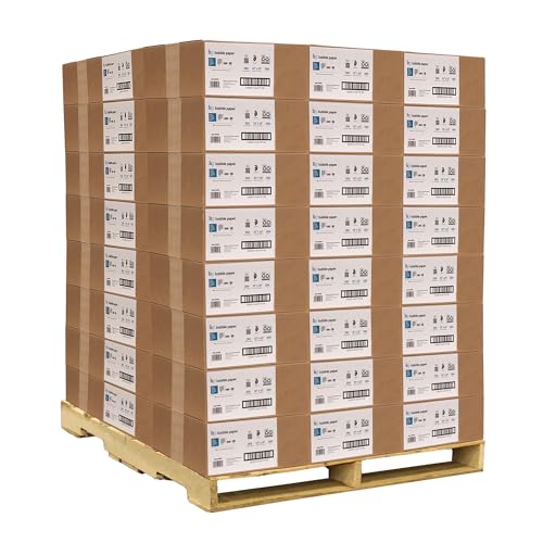 Image of Elementree Paper Bubble Wrap Sheets for Packing, Moving, & Shipping - 84-Carton Pallet (21,000 Sheets) - 12 inch x 12 inch - Kraft Bubble Paper - Recyclable Cushioning Wrap - Made in the USA (01913PAL)
