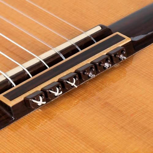 Alba Guitar Beads Acoustic Classical Guitar Beads in Gloss Brown for Nylon Strings Flamenco Guitar