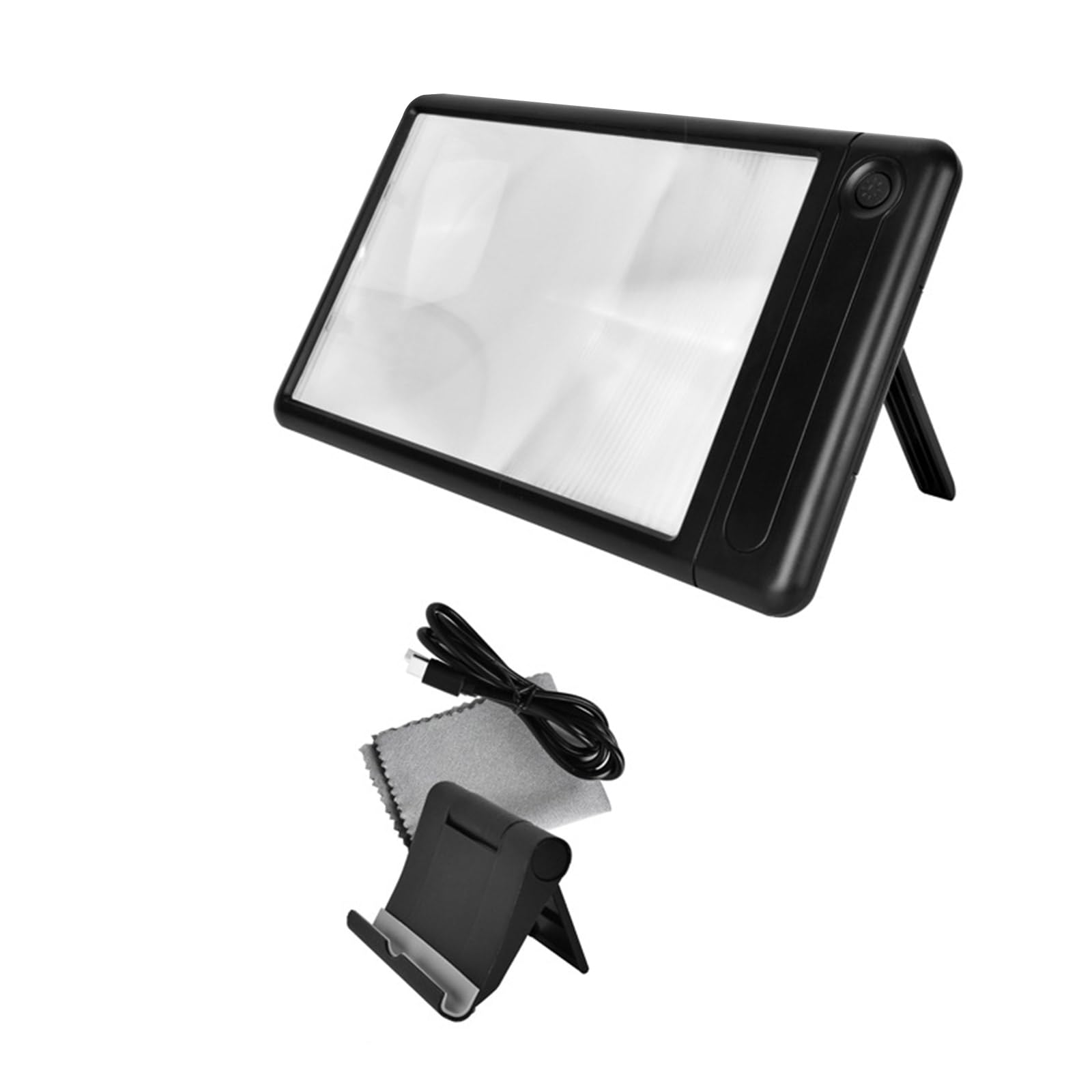 Magnify Glass Magnifier with Light and Stand 43 LEDs for Enhances Claritys in Reading and Mechanical Magnify Glass with Light