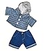 Skater Hoodie w/Denim Pants Teddy Bear Clothes Fits Most 14