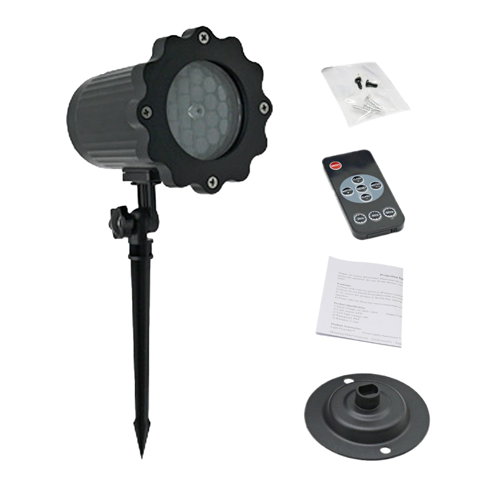 Lampe à neige rotative 360 pour illuminer une façade sombre sans effort - 8