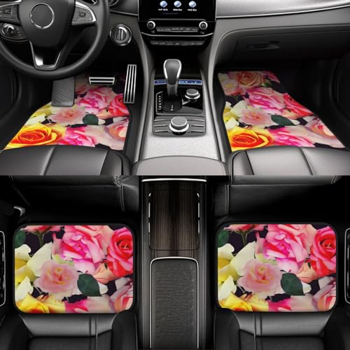 Tapis voiture roses universels pour SUV et berline : idéal pour vos sorties en famille