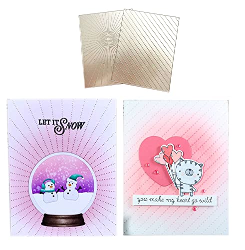 Fawenucy Scrapbooking Die-Cuts, Indentation Frame Set Metal Cutting Dies For Card Making, Paper Craft Punch Template, Background Embossing Stencils, Diy Album Décor (Stripe) #TOP3
