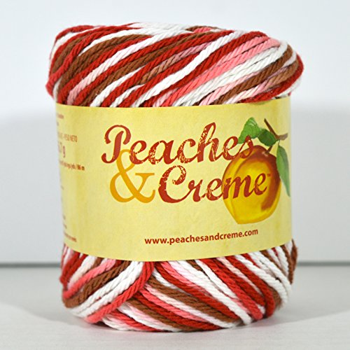 Peaches & Creme (Cream) Cotton Yarn Shades of Rust 2 oz.