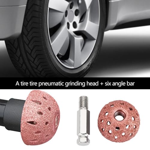 Image of 1Pcs Tire Buffer Wheel, 38-40mm Tire Grinding Head, Tungsten Tire Buffing Wheel 1.5IN, 70 Coarse Grit Buffing Wheel with 0.35IN Linking Rod Tire Patch Kit Repair Tool