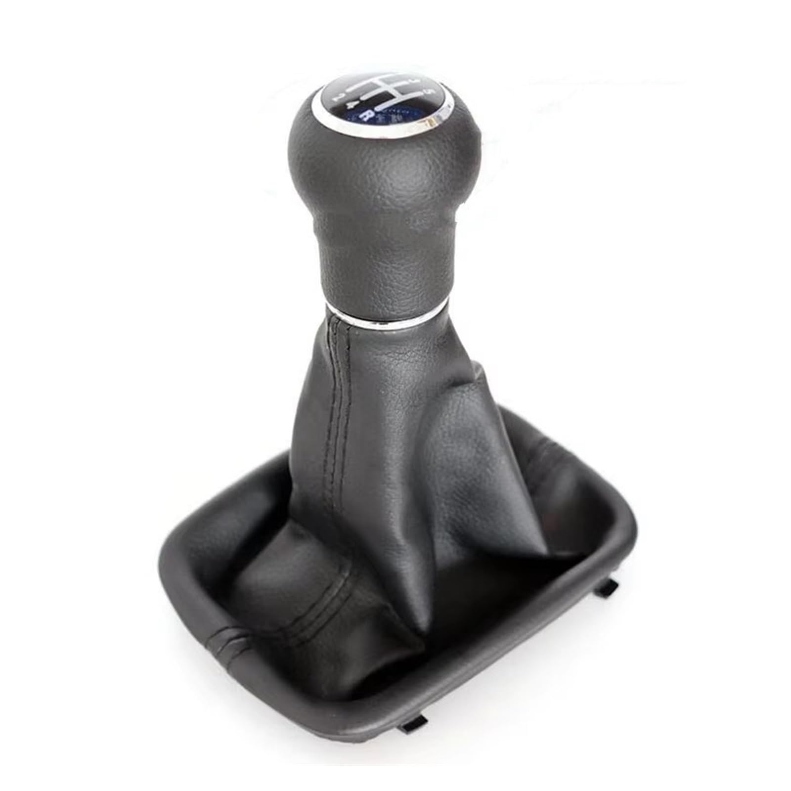 Ppxbfd Leather 5-Speed Shift Gear Lever Knob 4B0711141aj 4B0711141al For A6 C5 1997-2001 Gear Shift Knob Shifter Gearstick Lever Change With Gaiter Boot Cover Car Shift Gear Knob Handle(Leather 5-Speed)