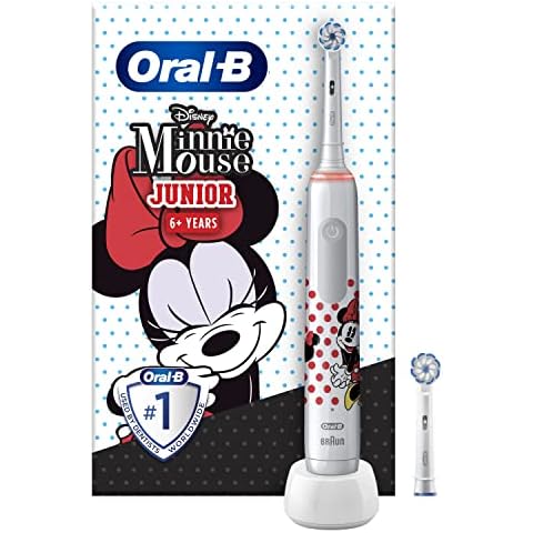 Oral-B Junior Cepillo de Dientes Eléctrico con Mango Recargable de Minnie Cover