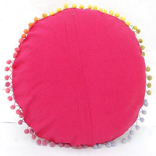 Miniatura 5 de Cojín redondo Suzani tradicional Jaipur bohemio, fundas de almohada bordadas de 16 pulgadas, fundas de almohada decorativas, cojines indios con