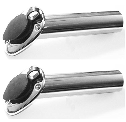 Marine Part Depot Two Stainless Steel Rod Holders 1-3/4", 60 Degree