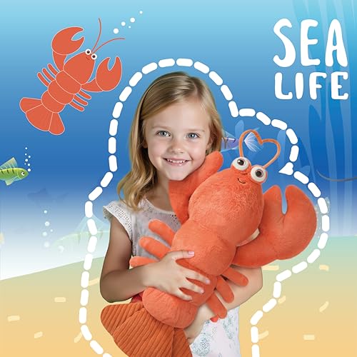Image of Niuniu Daddy 20 inch 3.3 Pound Weighted Stuffed Animals Lobster for Kids Adults, Lobster Weighted Plushies Toy, Cute Body Pillow for Sleeping, Ocean Series Huggable Gift for Everyday Comfort