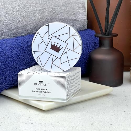 Revitale Pure Vegan Under Eye Patches, Helps Reduce Puffy Eyes & Dark Circles, Revitalise Dull Eye Masks, Nourishes, Renews - Image 2