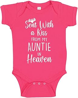 Sent with A Kiss from My Auntie in Heaven Baby Bodysuit Infant One Piece - Buy now