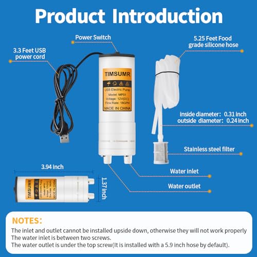 Portable USB Electric auto siphon Self Priming Beer Transfer Pump Kit,Food Grade Pump for Home Brew Beer,Wine, Beverages and Kombucha,bottling 2L/min No Mess Leak,6.5 Feet hose - Image 6