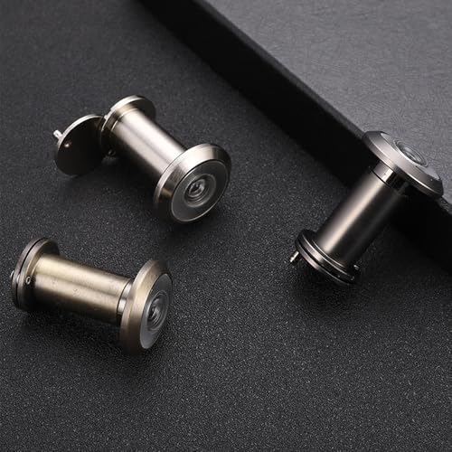 HUATEEN Edelstahl Türspion mit Sichtschutzabdeckung, 200° Weitwinkel Für 35-60mm Türen