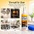GreaseKiller BBQ Grill Cleaner Spray, Heavy Duty Kitchen Degreaser Foaming Spray, Outdoor Grill Degreaser for BBQ Grate, Oven, Range Hood, Smokers, Removes Caked-On Grease & Baked Food Residues(2PCS)