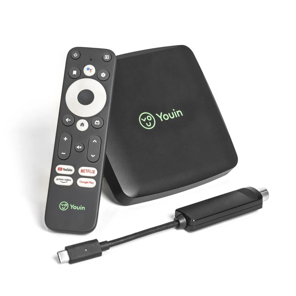 Youin You Box EN1060K - Android TV Box con sintonizzatore TDT- Assistente Google e Chromecast integrato
