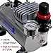 Master Airbrush 1/5 HP Air Compressor Model TC-20 - Professional High Performance Single-Piston with Air Pressure Regulator, Water Trap Filter, Dual Airbrush Holder - Hobby Paint, Cake, Tattoo Art