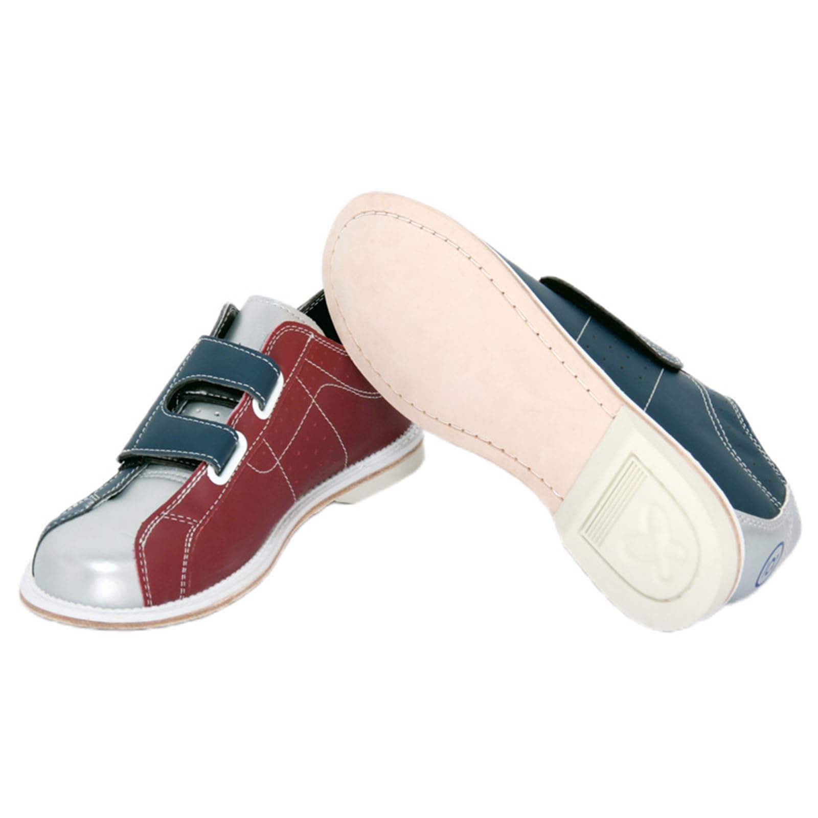 JiuQing Bowlingschuhe Herren Damen Kinder Bowling-Trainingsschuhe Für Anfänger Wildleder Gleitsohle Schnürschuh Slip-On-Sportschuhe