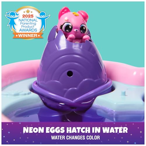 Hatchimals Alive Neon Rainbow Bestie Pool Party Coffret avec 2 mini figurines amies dans des oeufs qui entraînent un changement de couleur 14 accessoires jouets pour filles et garçons à partir de - vue 4